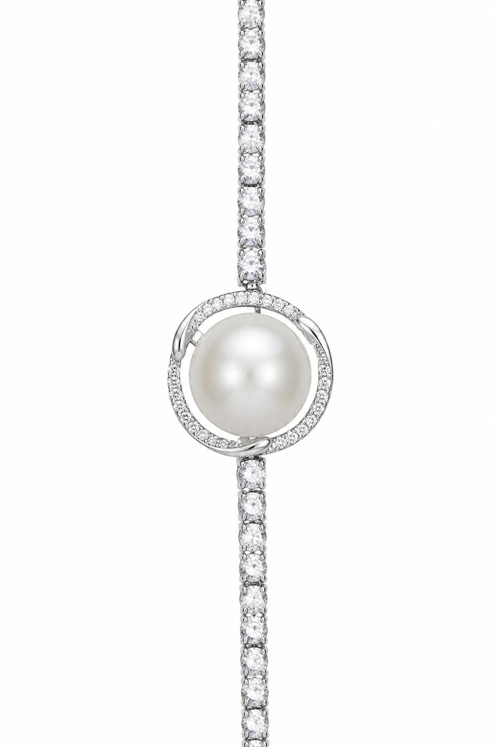 VIVIENNE Round Pearl Tennis Bracelet