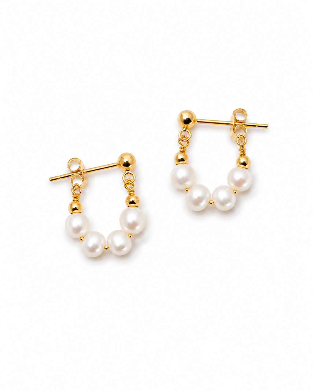 PERLA Classic Mini Pearl Hoops