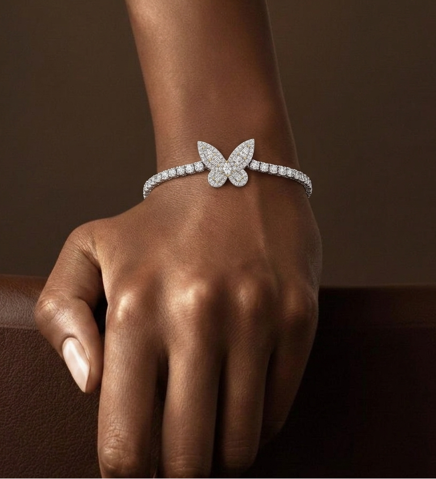 MONARCH Butterfly Tennis Bracelet