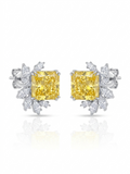 XO Elegant Yellow Stud Earrings