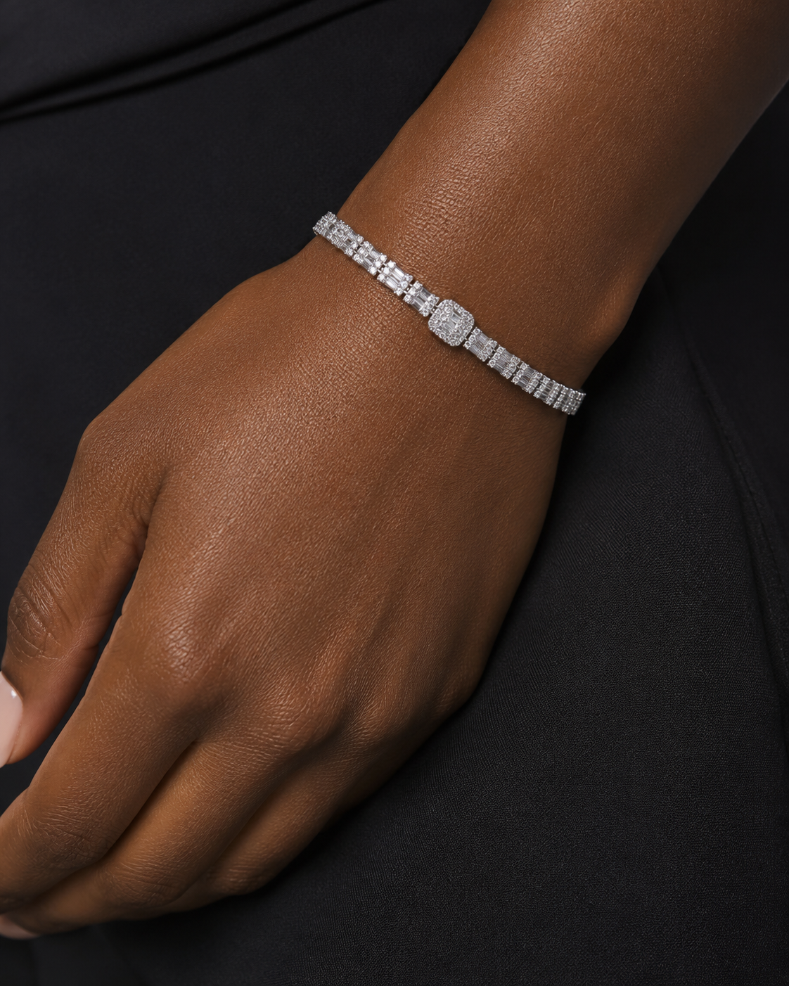 NINA Baguette Tennis Bracelet